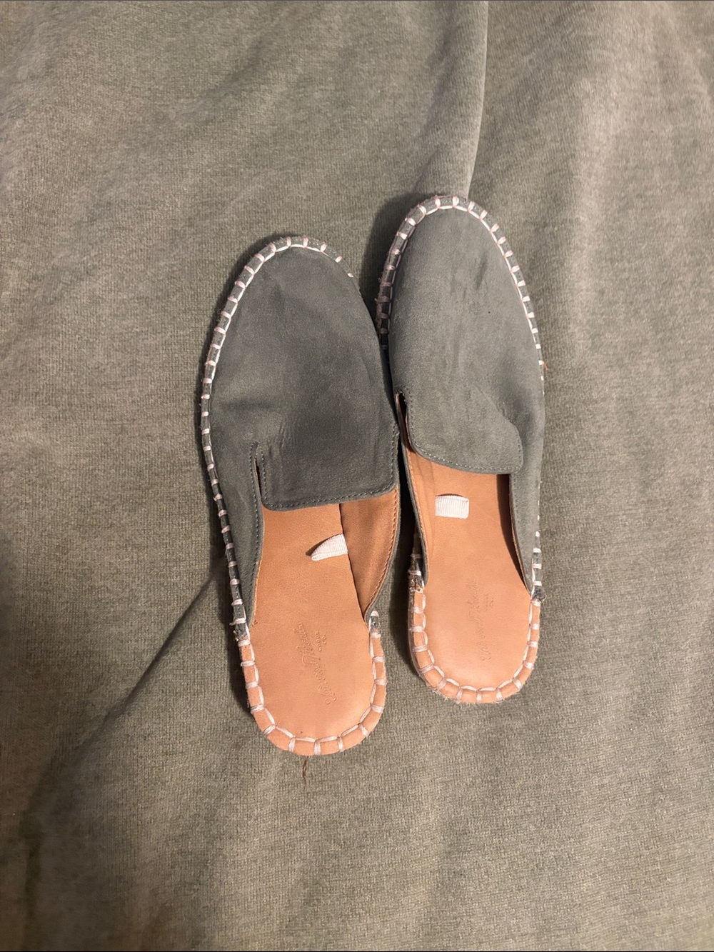 Universal Thread sage green espadrille slip-on mules